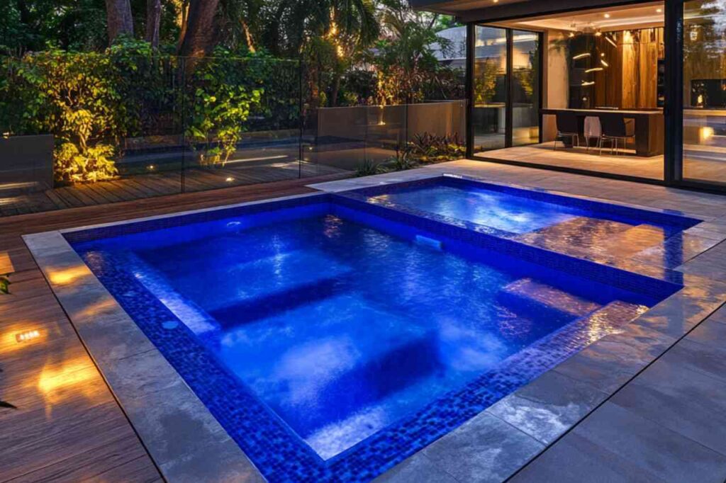 Inground fibreglass plunge pool