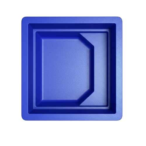 Sample layout of fibreglass plunge pool square shape