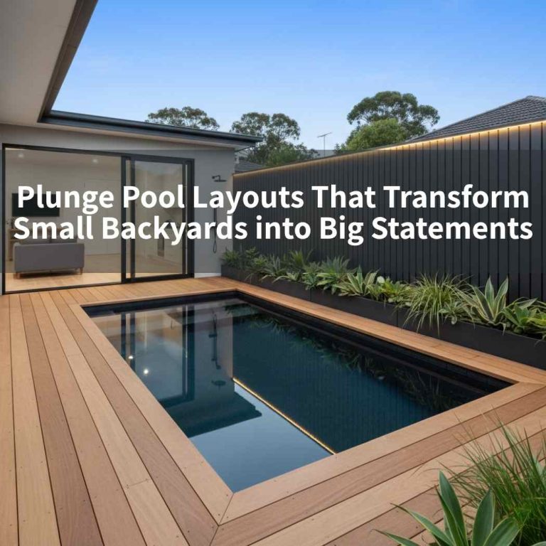 Plunge Pool Layouts That Transform Small Backyards into Big Statements