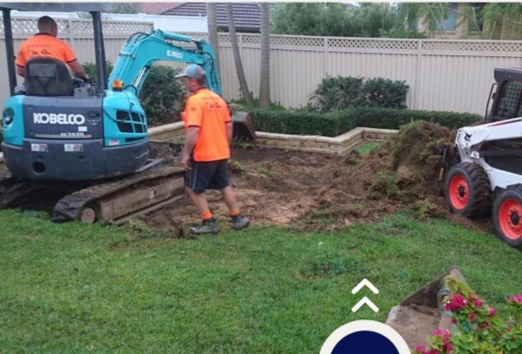 Hunters Hill custom concrete pool project before